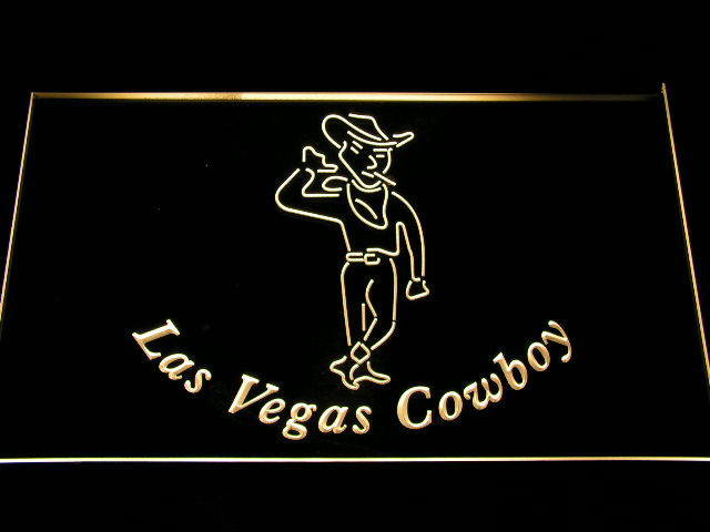 Las Vegas Cowboy Smoking Bar Beer Pub Neon Light